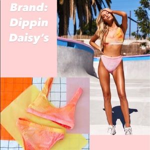 Dippin Daisies Bikini! Never worn! Highwaisted
